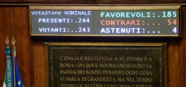 Senato approva legge su taglio parlamentari