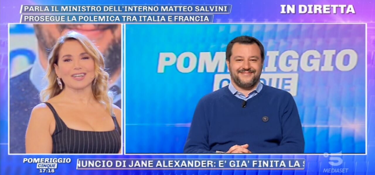 Matteo Salvini Pomeriggio 5
