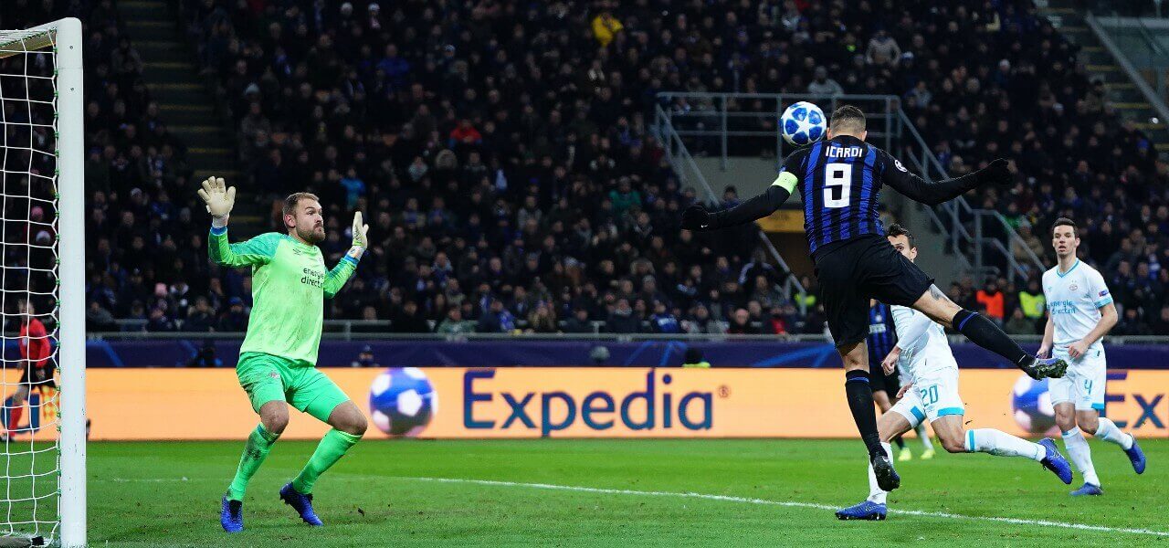 Icardi Zoet gol Inter Psv lapresse 2019