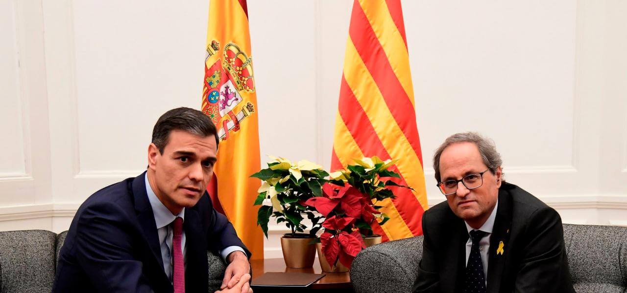 Sanchez incontra il catalano Torra