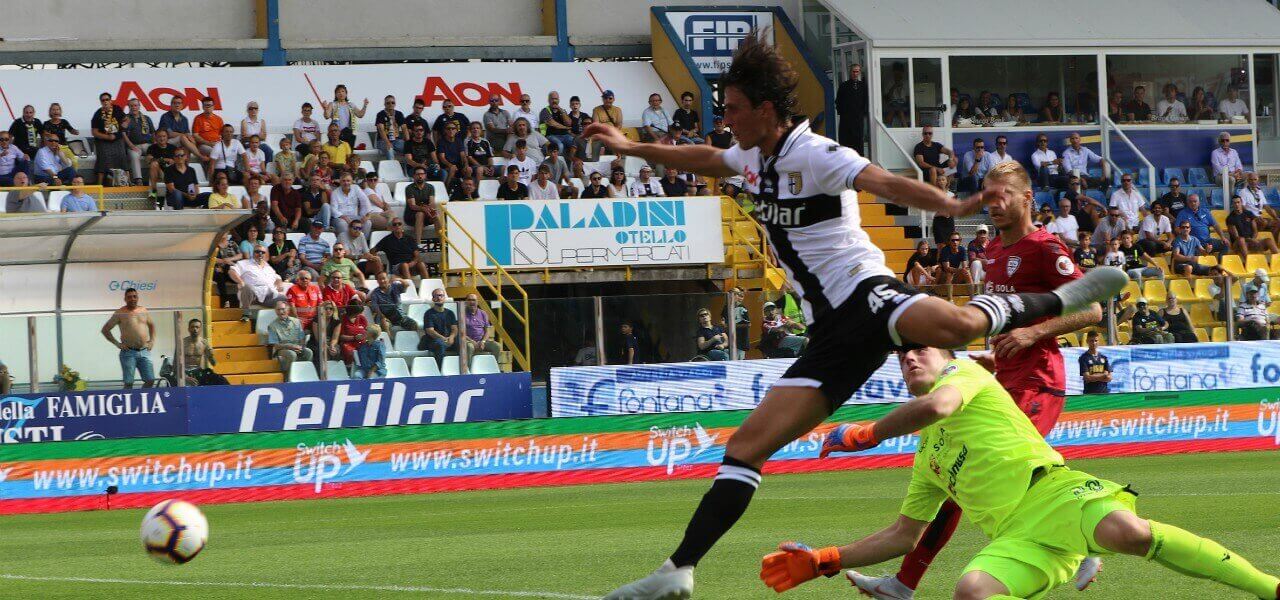 Inglese Cragno Klavan Cagliari Parma lapresse 2019