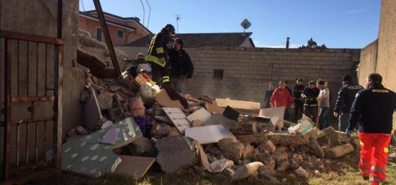 Esplosa casa ad Avezzano