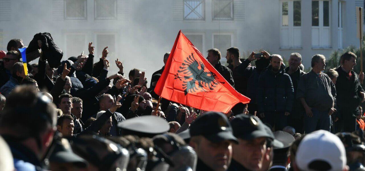 albania scontri tirana