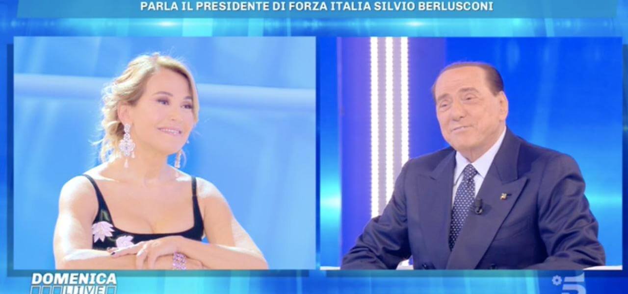 Silvio Berlusconi a Domenica Live