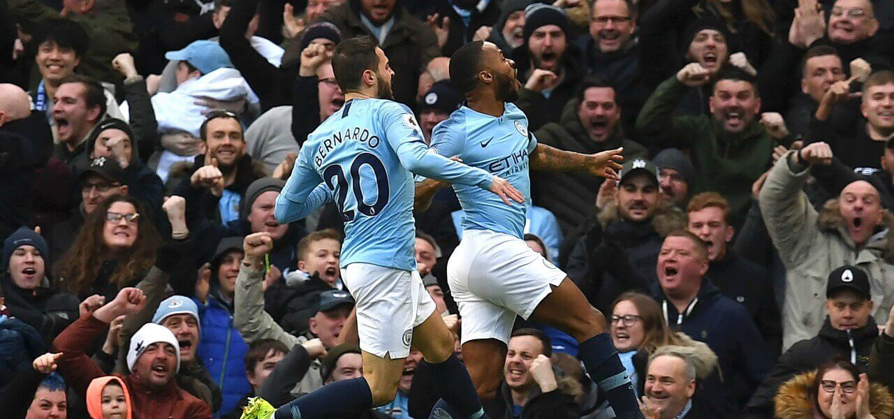 Bernardo Sterling Manchester City gol lapresse 2019