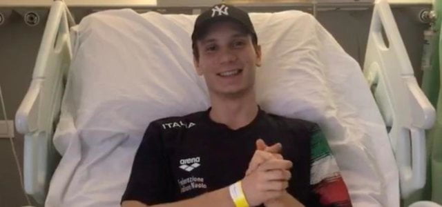 Manuel Bortuzzo esce dall'ospedale