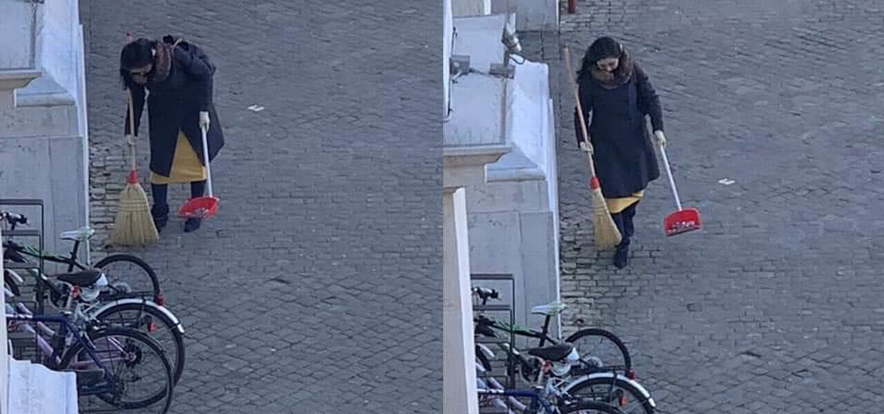 Spazzina anonima di Pesaro, chi è?