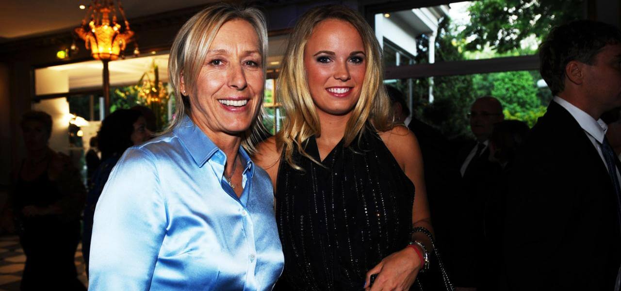 Martina Navratilova e Caroline Wozniacki
