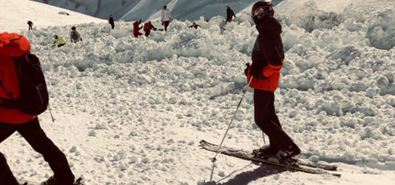 Valanga a Crans Montana in Svizzera