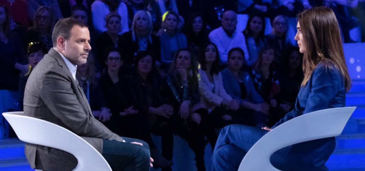 Fausto Brizzi e Silvia Toffanin a Verissimo