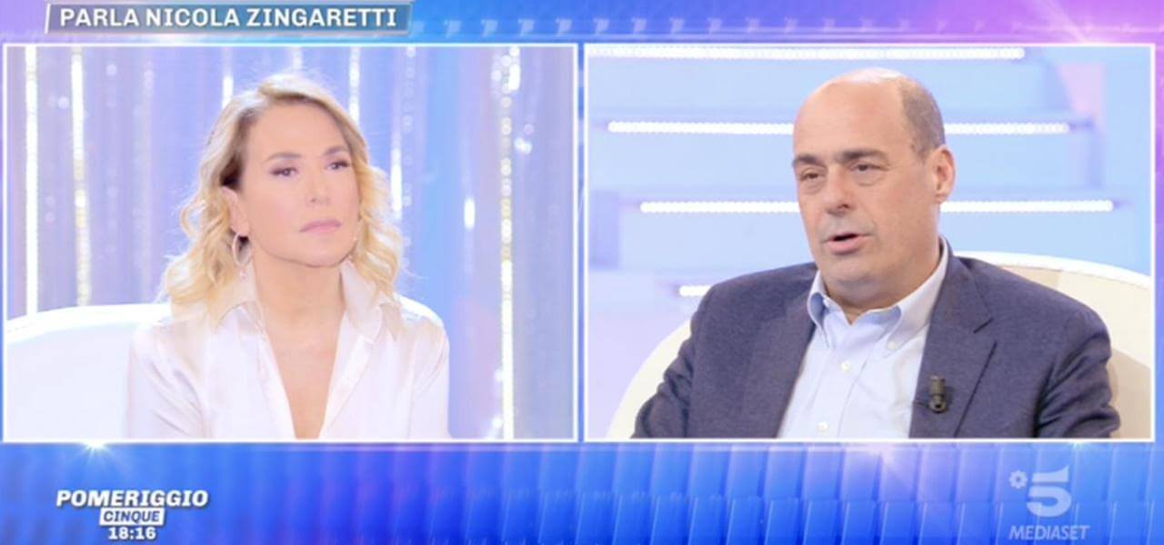 Nicola Zingaretti a Pomeriggio 5