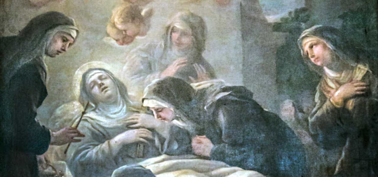 La morte di Santa Scolastica