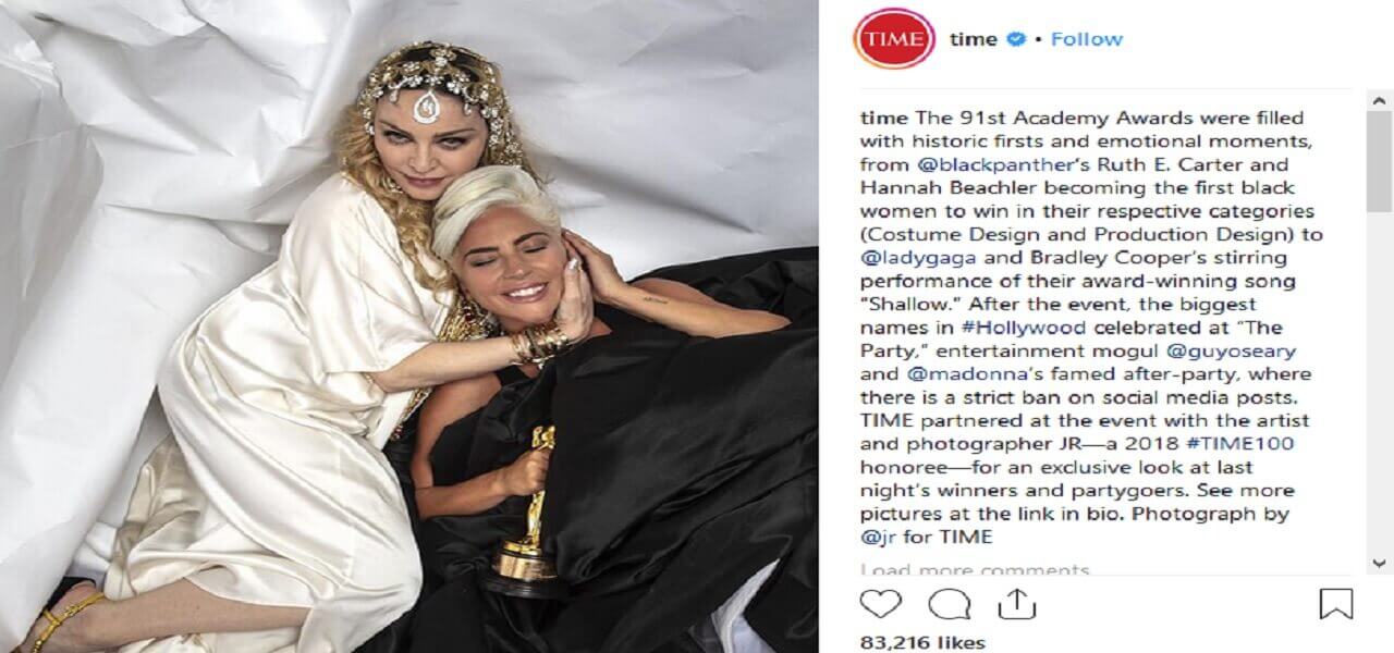 Lady Gaga e Madonna (Instagram Time)