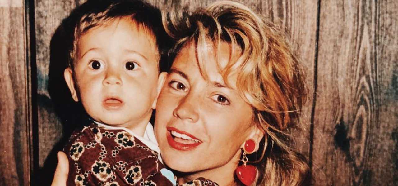 Luca Vismara con la sua mamma