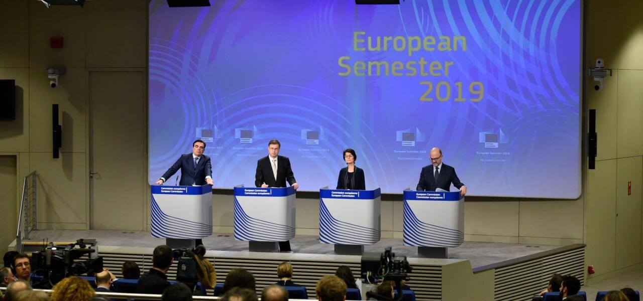 Ue, Dombrovskis e Moscovici