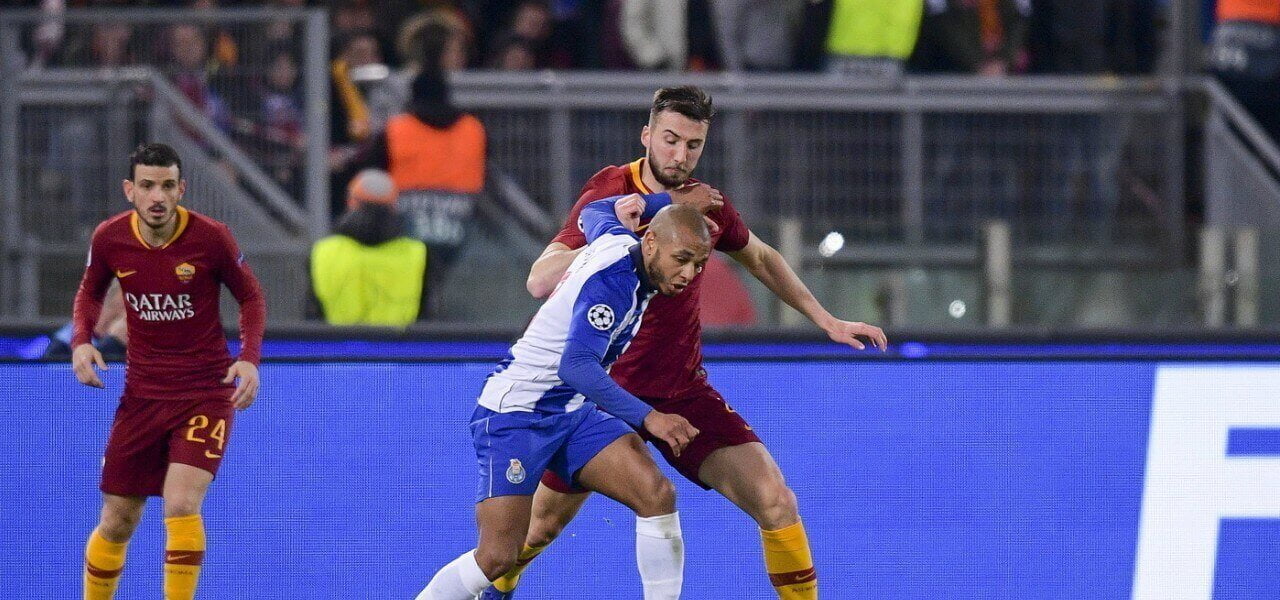 Cristante Brahimi Roma Porto lapresse 2019