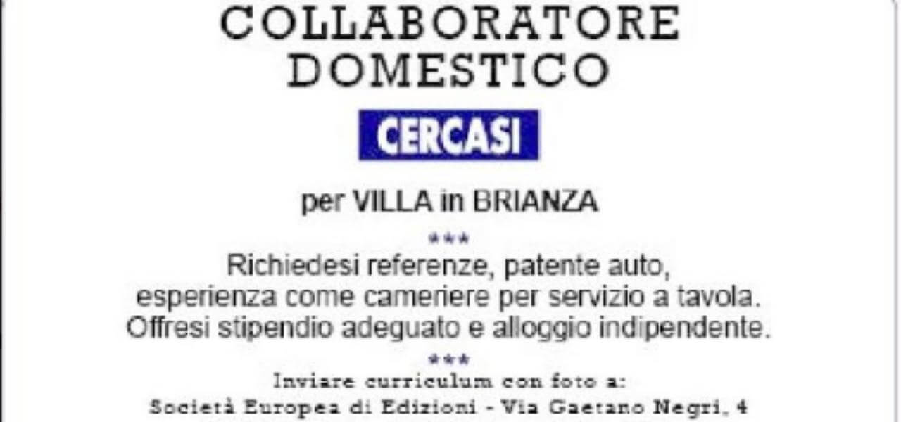Annuncio sul il Giornale