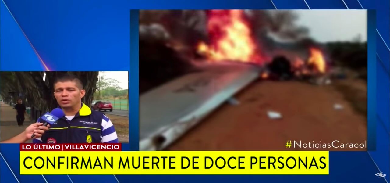 incidente aereo colombia