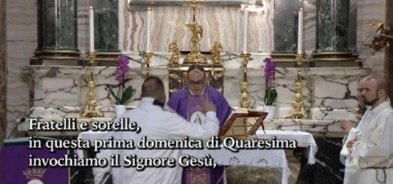 Foto da Twitter, messa interrotta in diretta tv