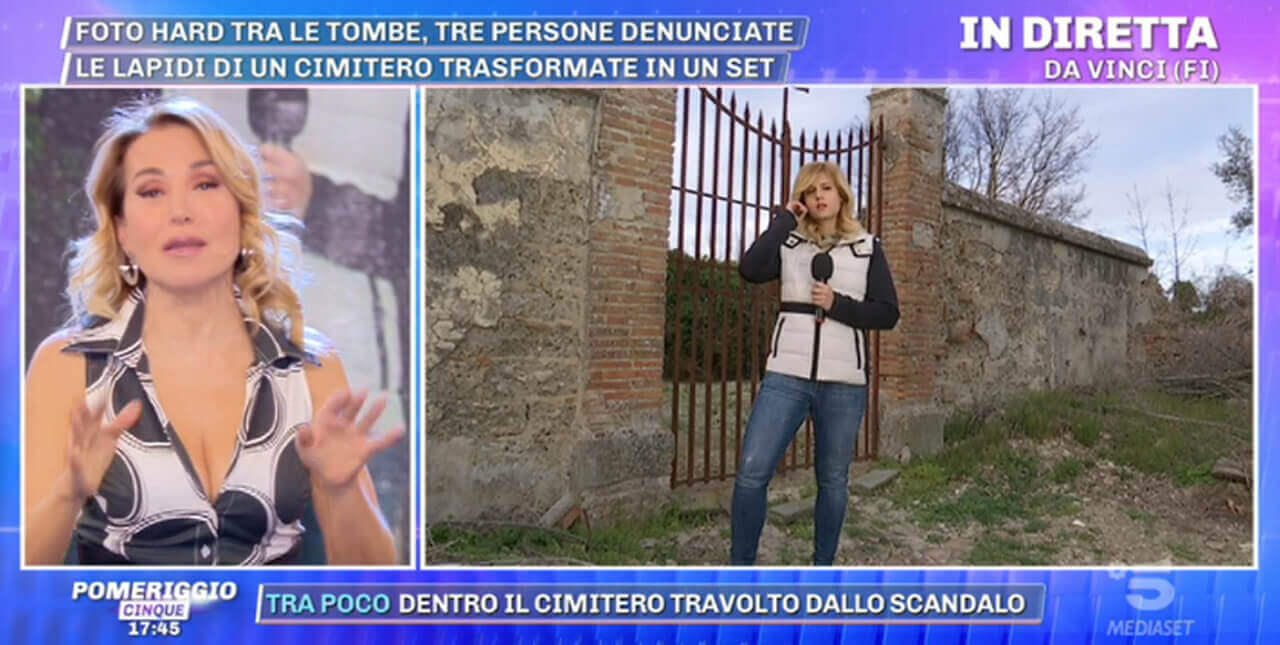 Foto hot al cimitero di Vinci, Firenze