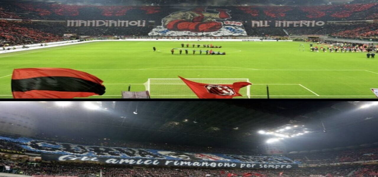 Milan Inter coreografie derby