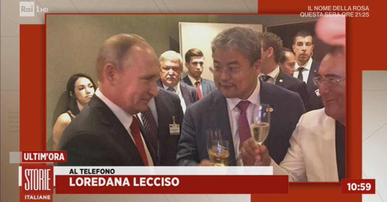 Al Bano e Putin, foto pubblicata dalla Rai