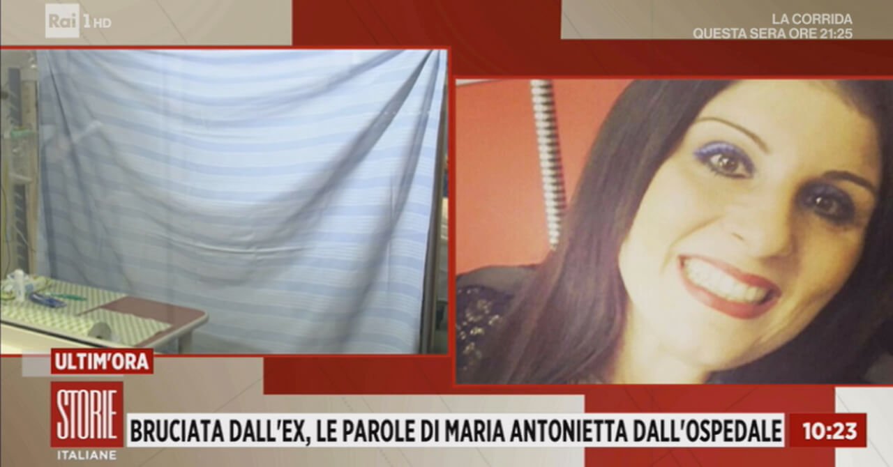 Maria Antonietta, bruciata dall'ex