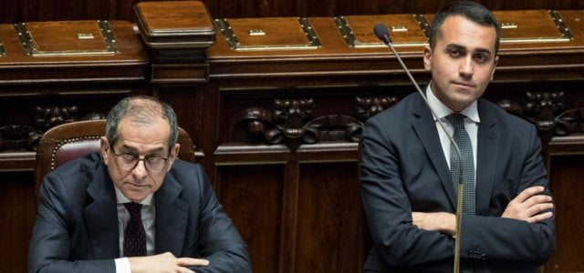 Tria e Di Maio in Parlamento