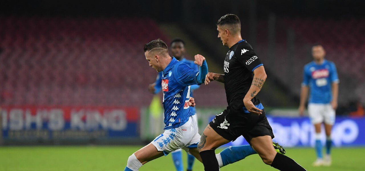Zielinski Napoli Empoli tiro lapresse 2019