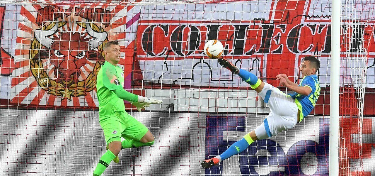 Milik rovesciata Napoli Salisburgo lapresse 2019