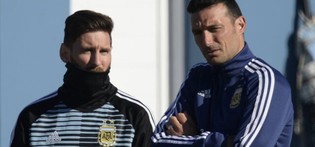 Scaloni e Messi, Argentina