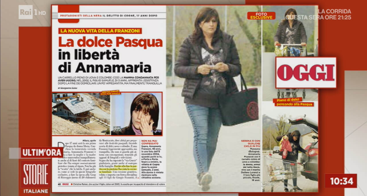 Annamaria Franzoni, Storie Italiane