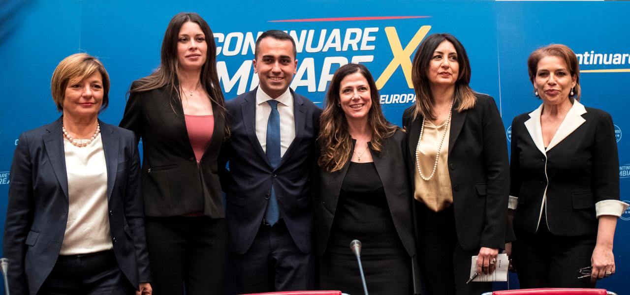 Di Maio e le capoliste M5s