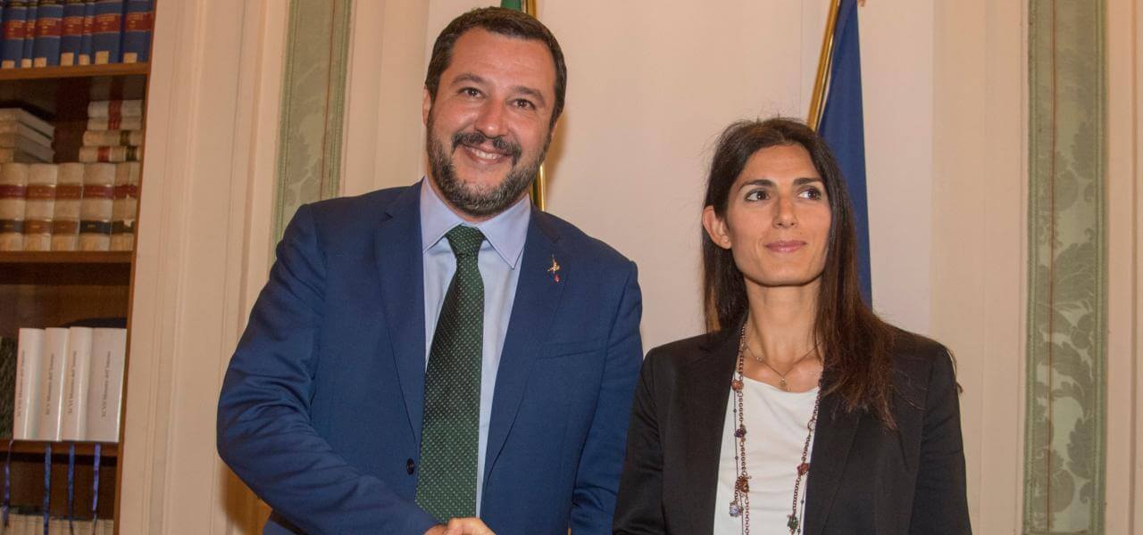 Salvini e Raggi