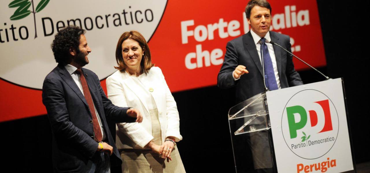 Marini e Renzi in Umbria