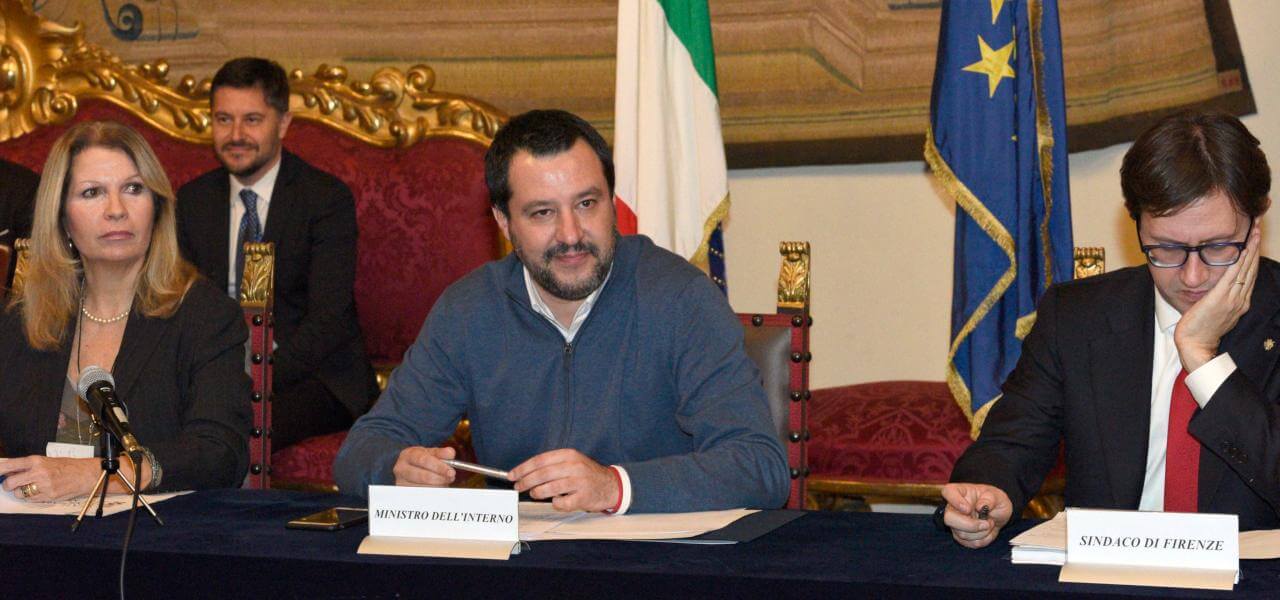 Salvini, Nardella e il prefetto di Firenze