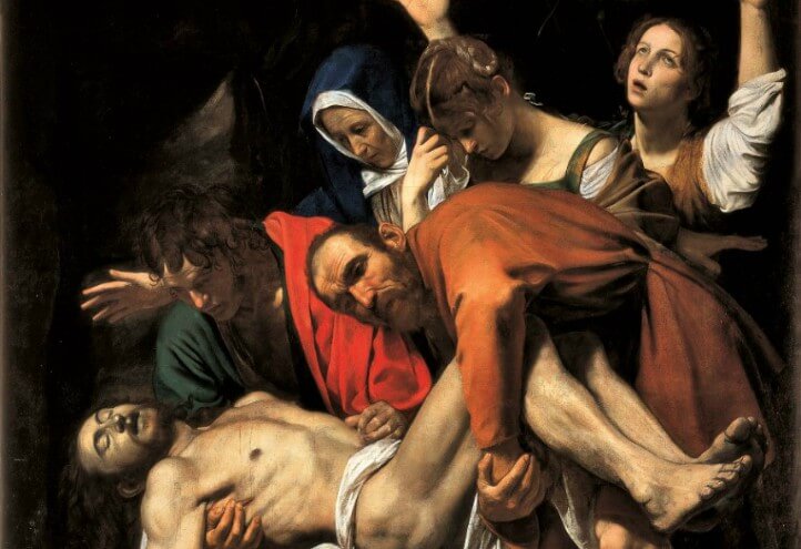 caravaggio deposizione cristomorto 1604arte