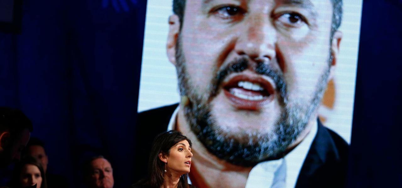 Virginia Raggi e Matteo Salvini