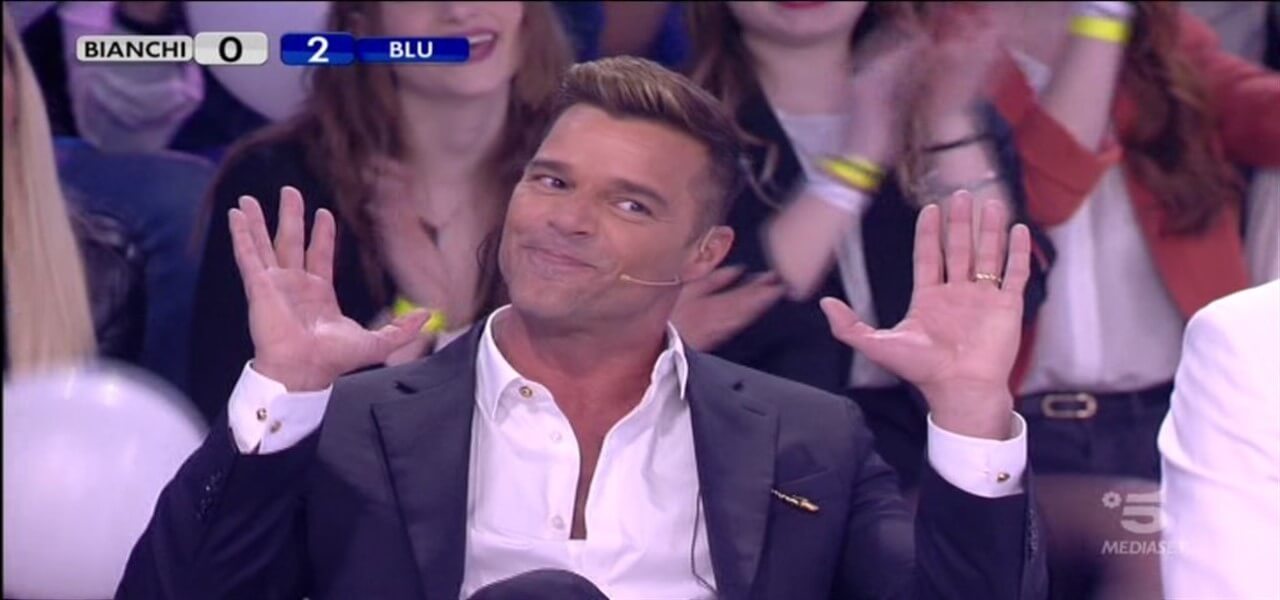 Ricky Martin ad Amici 18