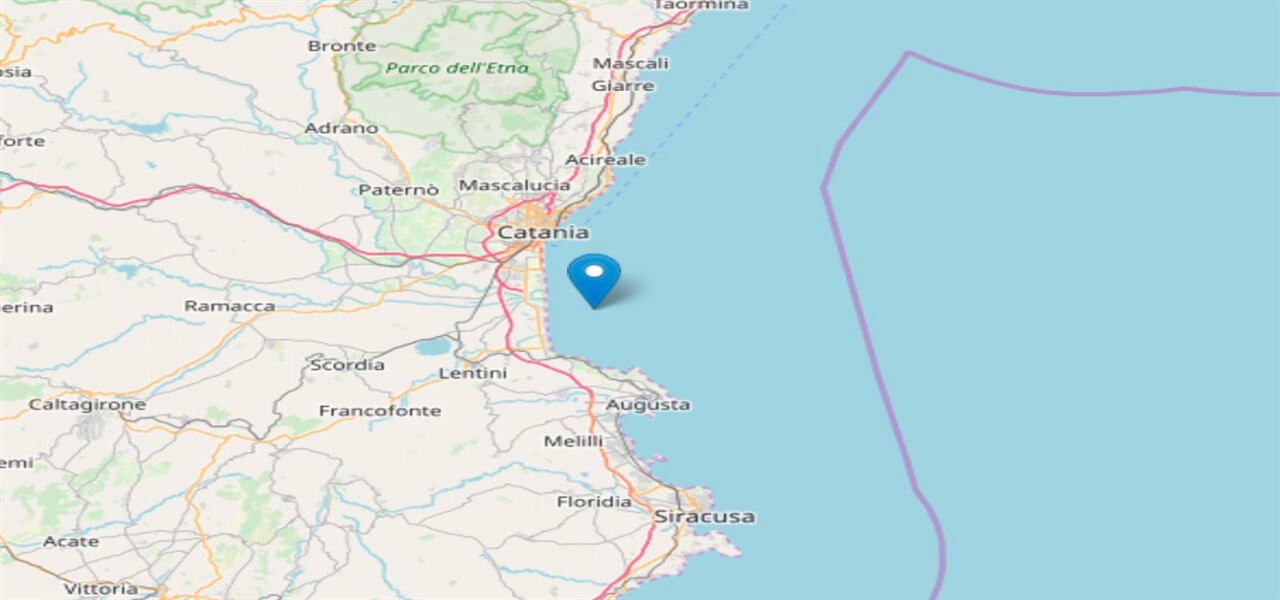 terremoto catania siracusa ingv