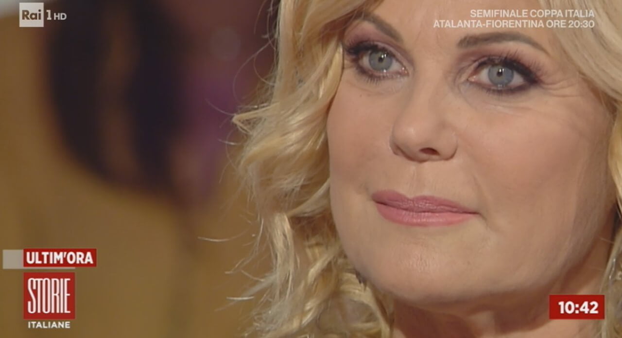Patrizia Pellegrino a Storie Italiane