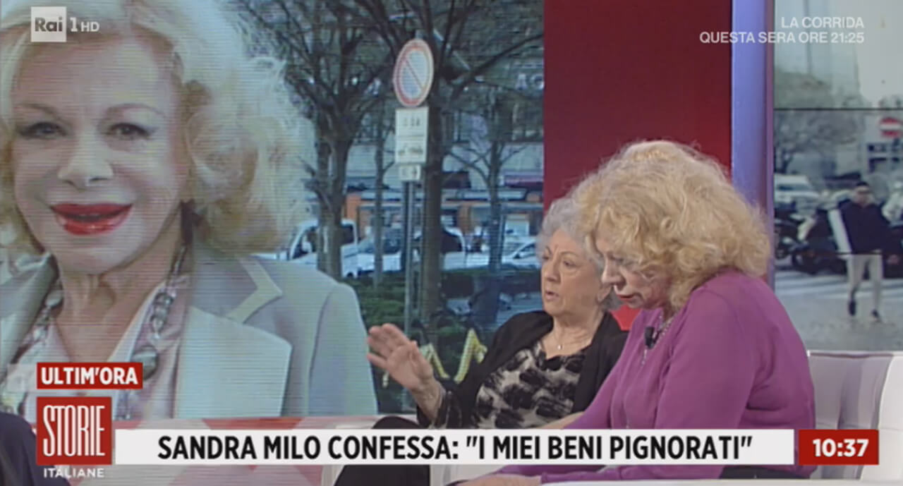 Sandra Milo, Leda Bertè a Storie Italiane