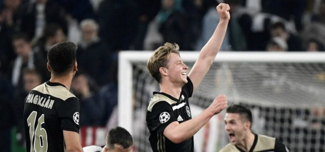 Magallan De Jong Ajax esultanza Juventus lapresse 2019 640x300