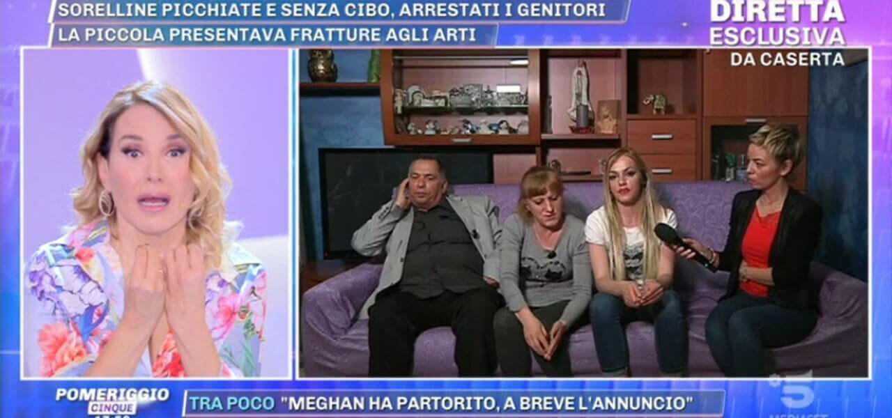 Sorelline picchiate dai genitori a Caserta