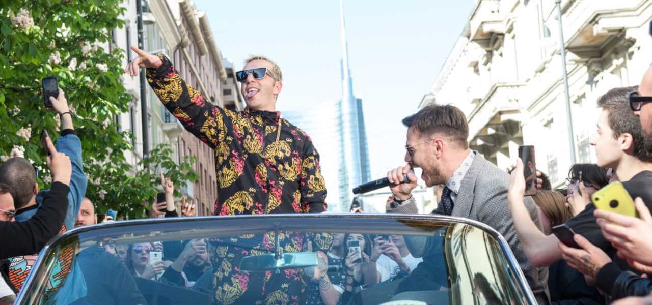 Salmo e Alessandro Cattelan