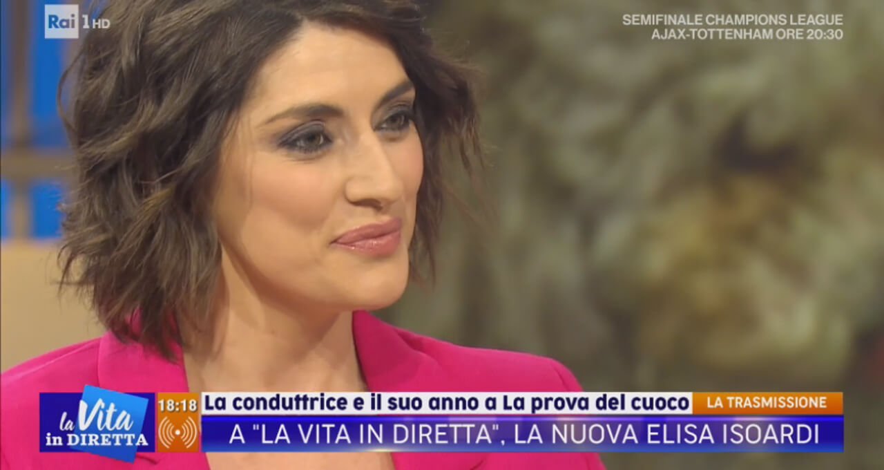 Elisa Isoardi a La Vita in Diretta