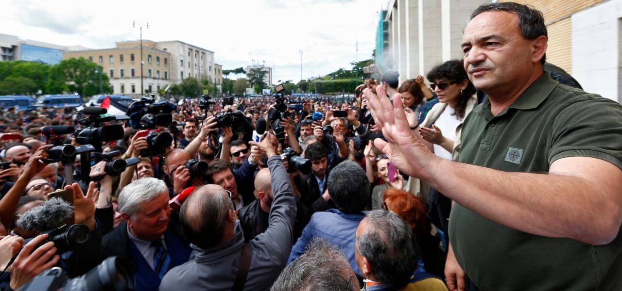 Mimmo Lucano a La Sapienza