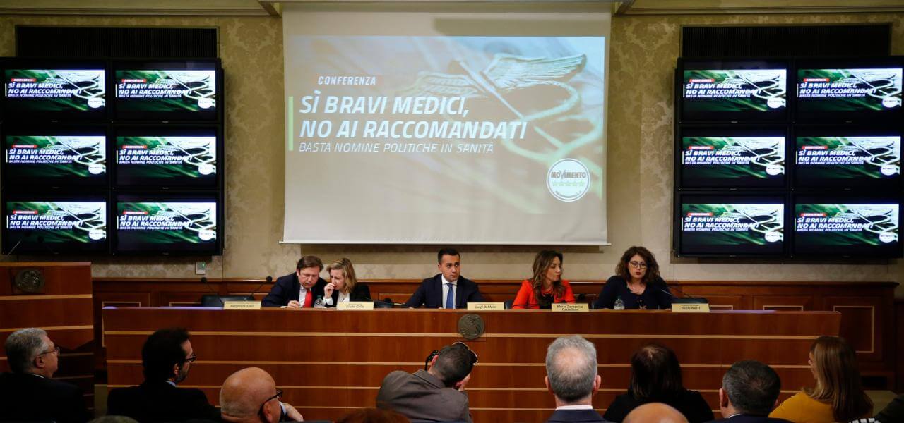 Di Maio e Grillo, conferenza sanità