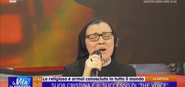Suor Cristina, La Vita in Diretta