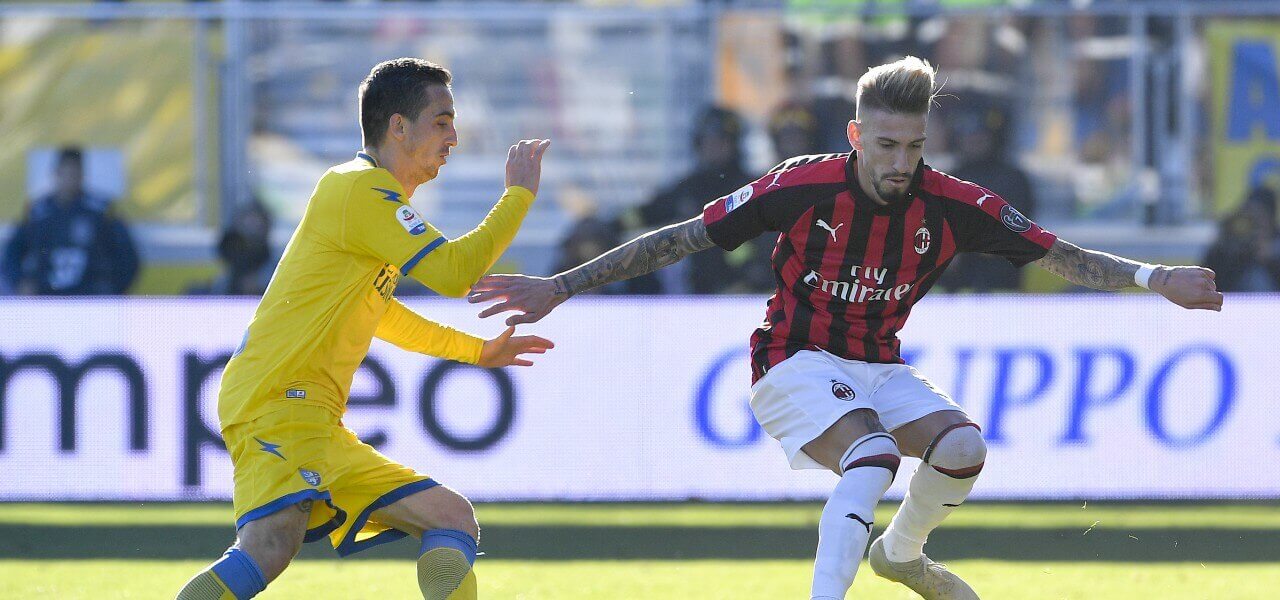 Castillejo Milan Frosinone lapresse 2019